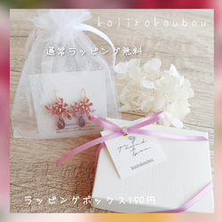 桜のピアス ~朝桜~ ❀ 桜ハンドメイド2023 ❀ 8枚目の画像