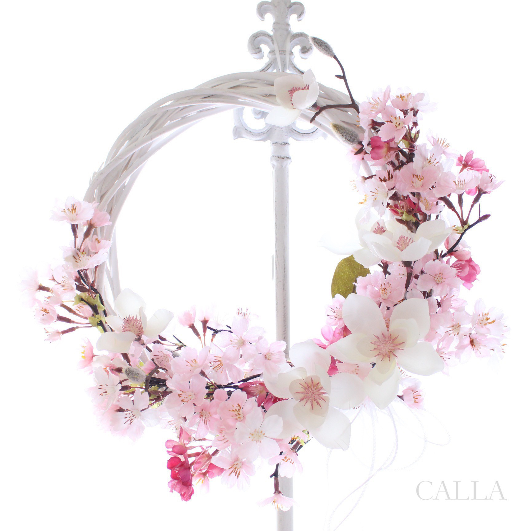 満開桜♡春のクレセントリース〜sakura&magnolia〜Lsize