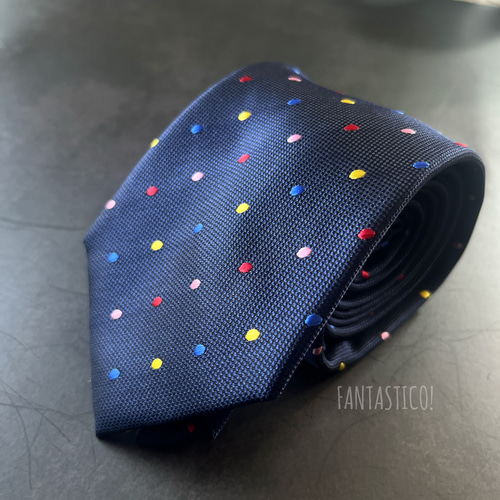 イザイア ブルー ドット 水玉模様 ネクタイ Amazon | [エムエイチエー] M.H.A.style ネクタイ 大玉 ドット柄