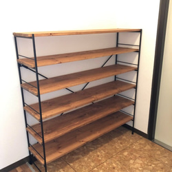 新サイズ‼️棚、シェルフ、シューズラック8段(3足×8段24足用) 新サイズ‼️棚、シェルフ、シューズラック8段(3足×8段24足用)