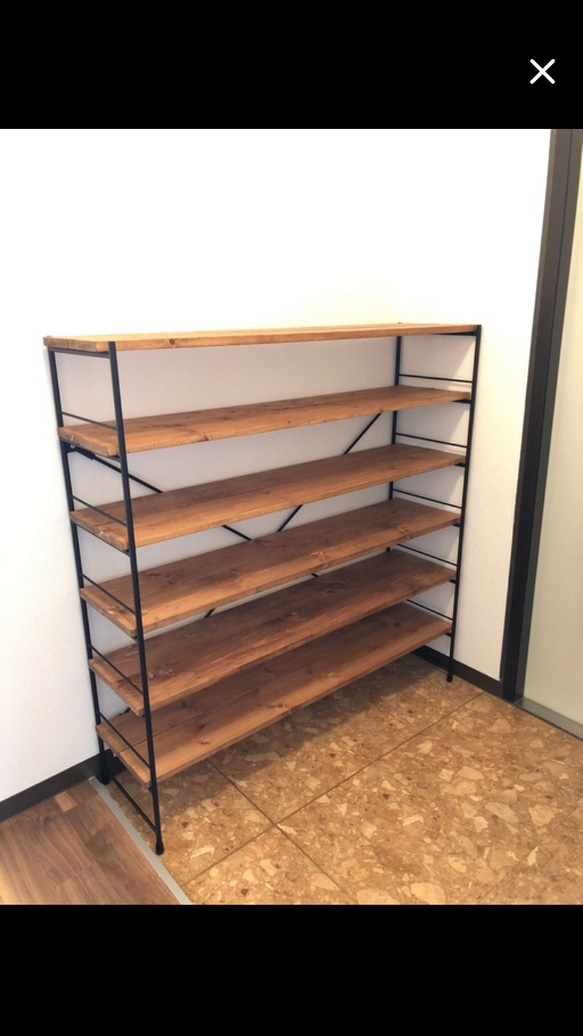 15490820 家具・インテリア 新サイズ‼️7段120cm幅(35足用)