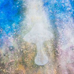 絵ポストカードNo.79「キノコと宇宙」【選べる3枚】 2枚目の画像