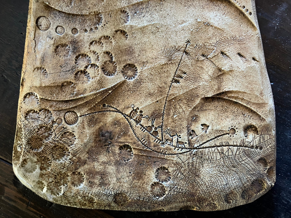 陶の時計　　ノアの方舟 3枚目の画像