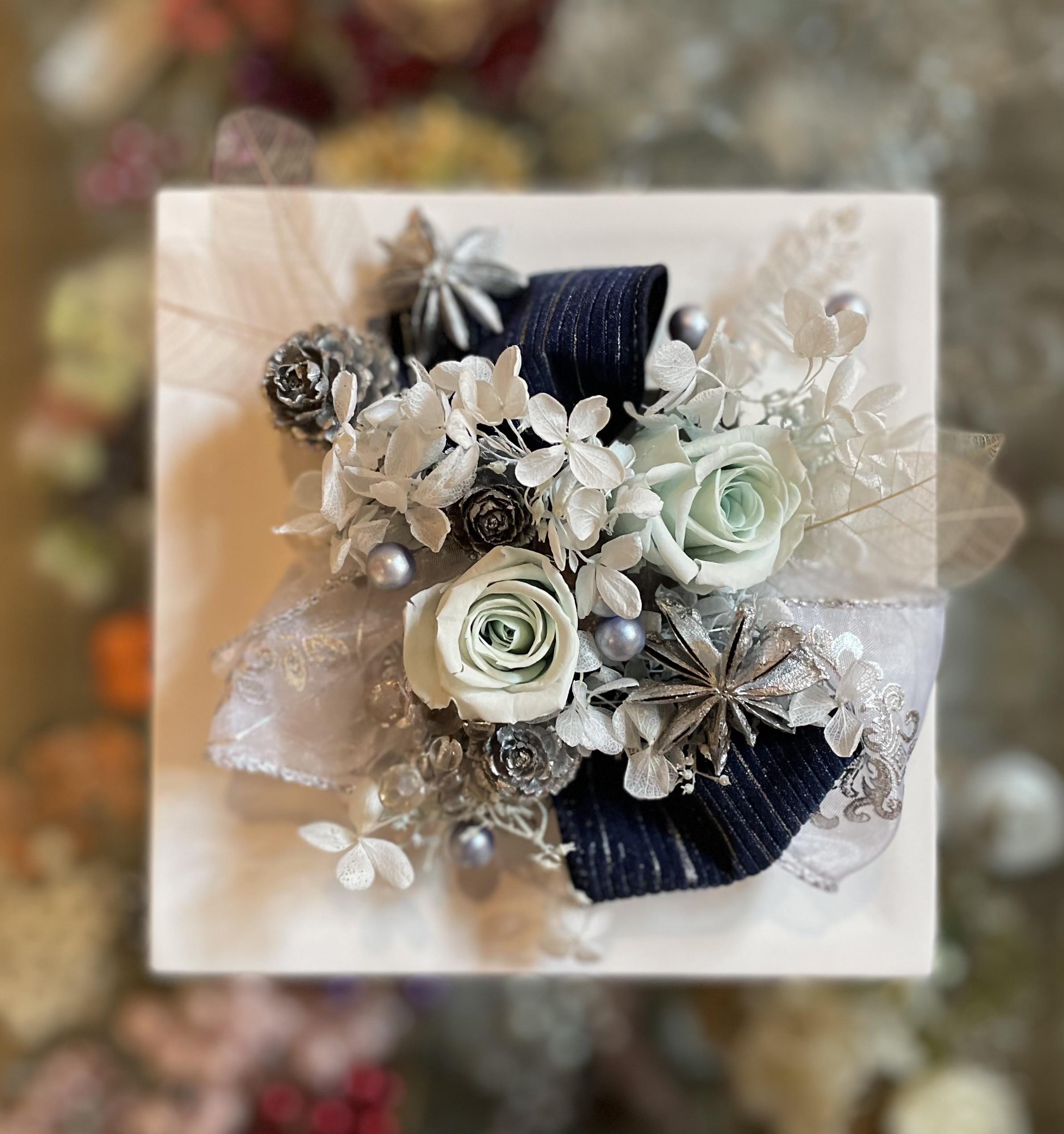 プリザーブドフラワーBOXアレンジ（M）