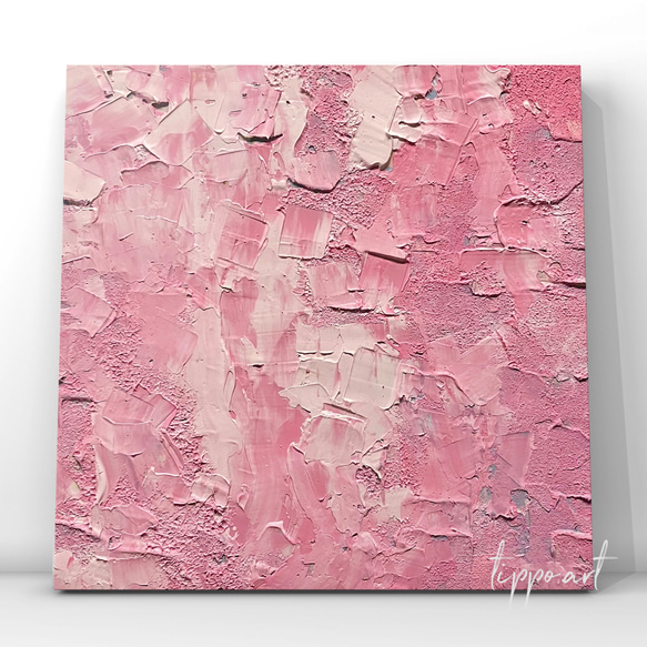 テクスチャーアート/40×40㎝/ニュアンス/桜の絵/桜/テクスチャー