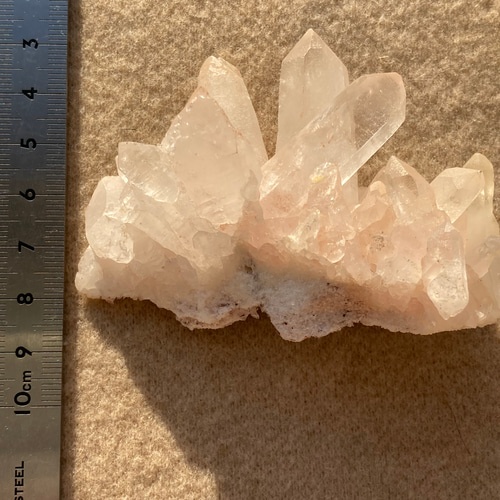 うっすらピンクが美しい キラキラの輝き マニカラン ヒマラヤ水晶