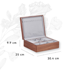 女性のためのジュエリーボックス　木製のアクセサリー収納box　指輪置き　大容量ケース 14枚目の画像