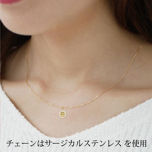 ネックレス パール スワロフスキー スワロ サージカル ステンレス