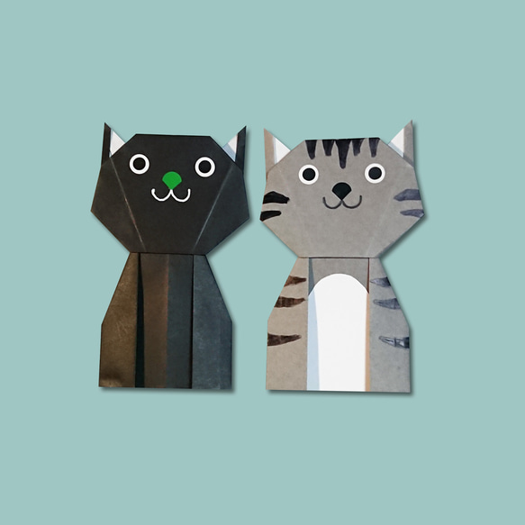 【折り紙】猫 10匹 5枚目の画像