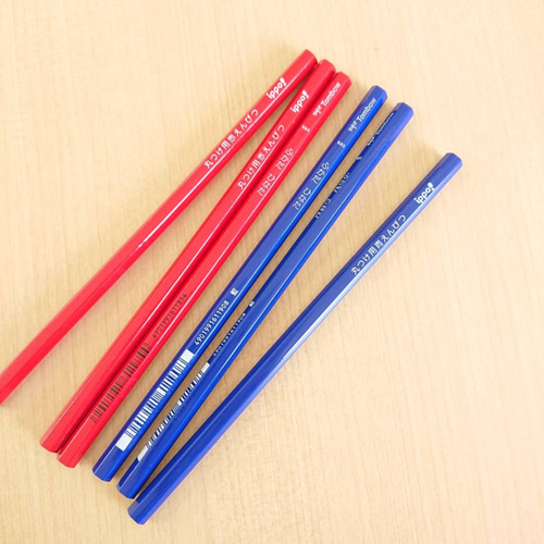 名前入り 赤えんぴつ 青えんぴつ 6本セット その他入園グッズ maki