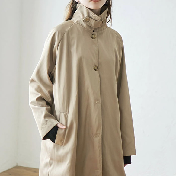 Etranze 長款大衣，採用略帶光澤和挺括的材質，給人以陽剛之感 et10760114 第4張的照片
