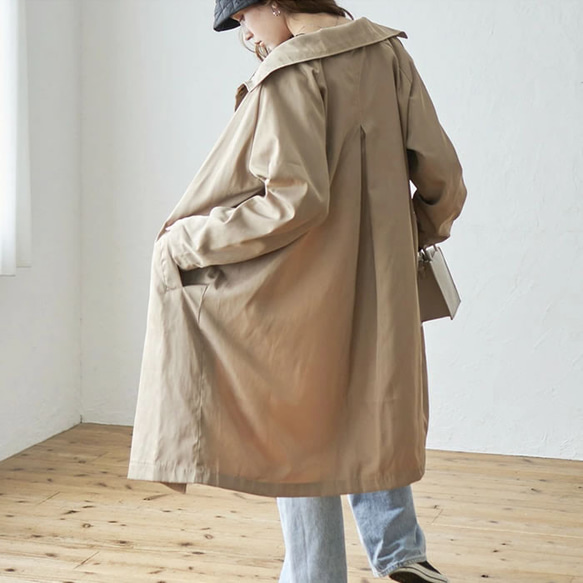 Etranze 長款大衣，採用略帶光澤和挺括的材質，給人以陽剛之感 et10760114 第5張的照片