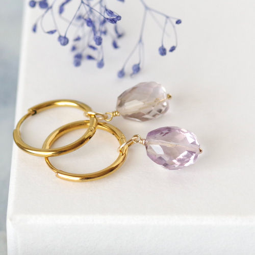 SALE☆14kgf *アメトリン 一粒【チャーム/ピアス/イヤリング】天然石