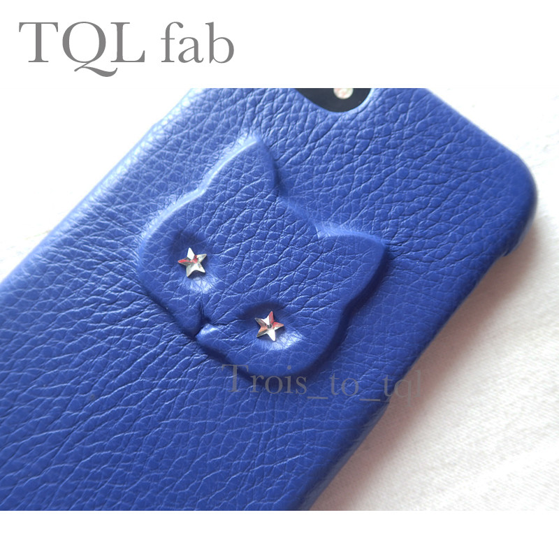 【ほぼ全機種可能】キャッツアイケース〜ロイヤルブルー〜【TQL fab】