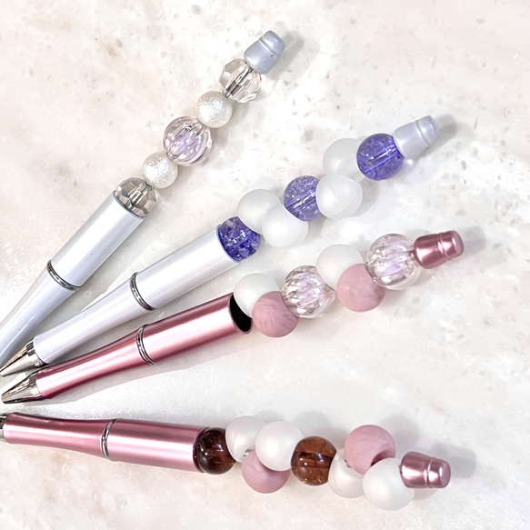 送料無料 ぽこぽこ カスタムペン 韓国ビーズ ペン・筆記用具