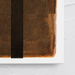 インテリアアートパネル　ABSTRACT-150　ブラウン ペイントスタイル　シンプルなお部屋のアクセント 3枚目の画像