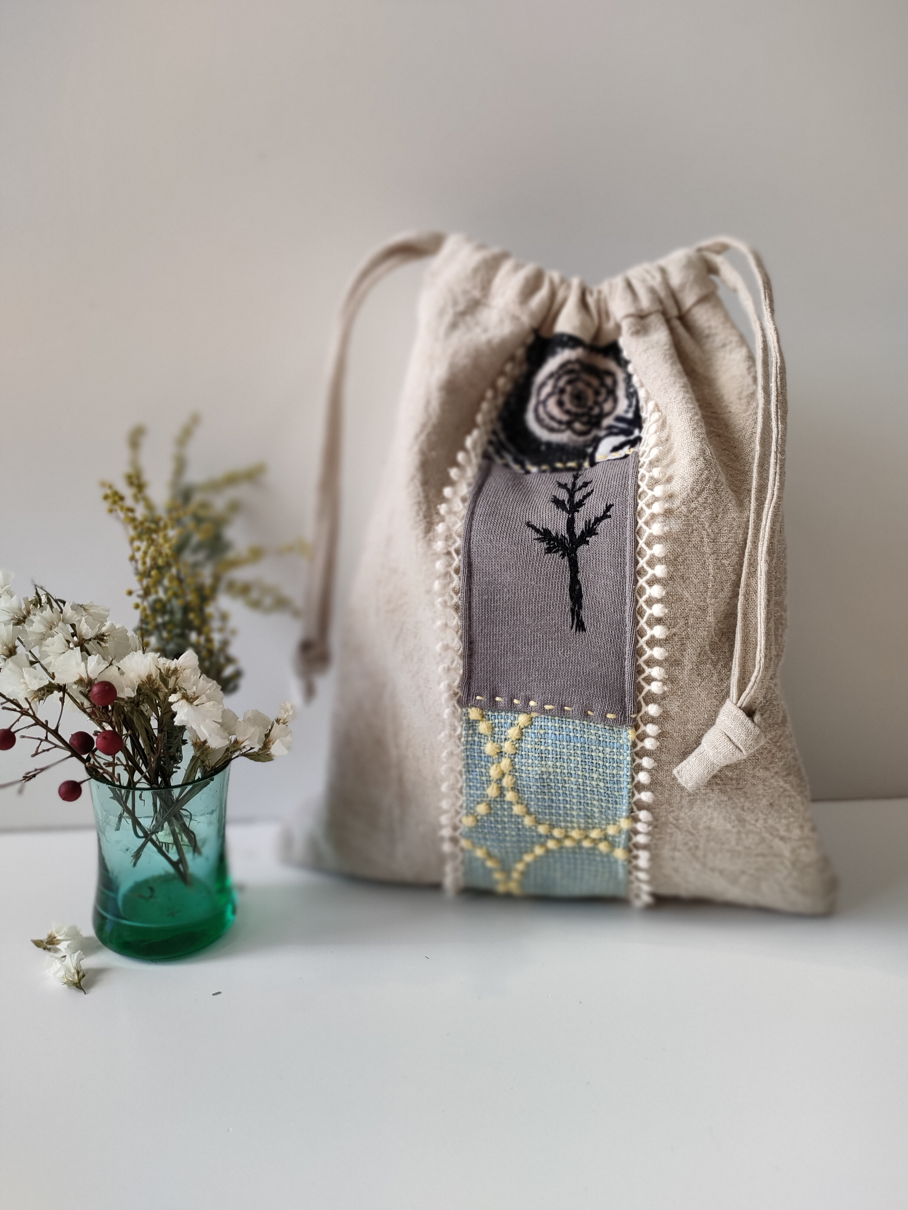ミナペルホネン▫︎ハンドメイド▫︎巾着bag