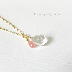 14kgf crystal × Incarose necklace 5枚目の画像