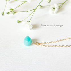 14kgf amazonite necklace 6枚目の画像