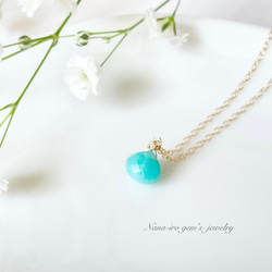 14kgf amazonite necklace 7枚目の画像