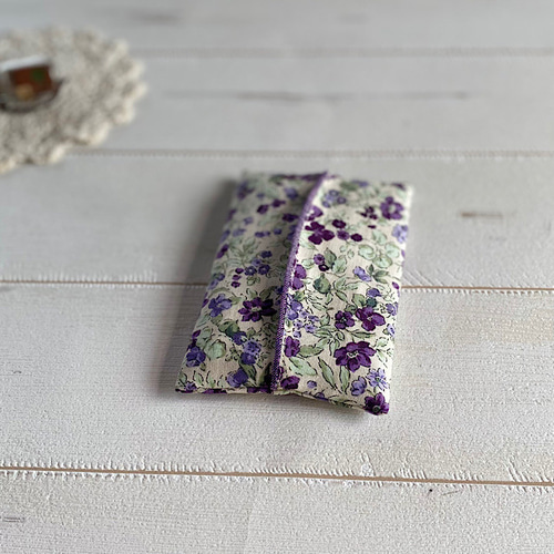 ✳︎✳︎専用✳︎✳︎ポケット付きティッシュケース　花柄コーデュロイ✳︎母made品✳︎ ✳︎✳︎専用✳︎✳︎ポケット付きティッシュケース 花柄コーデュロイ