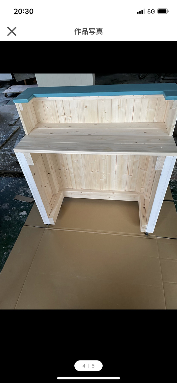 キャスター付き　レジカウンター 