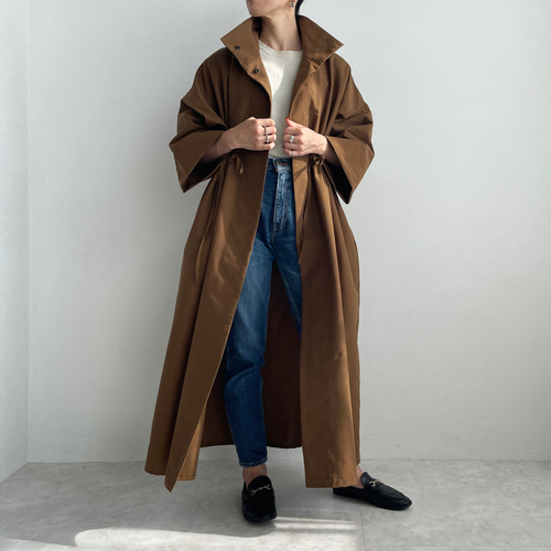 【お年玉セール特価】 TO BE CHIC スペリオルメルトンケープコート みちがえ キャメル ジャケット・アウター