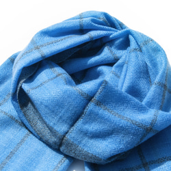 喀什米爾Cashmere 針織圍巾 純羊毛圍巾 手織圍巾 編織圍巾-格紋 聖誕節禮物 交換禮物 母親節禮物 情人節禮物 第3張的照片