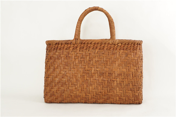 Lサイズ 山葡萄 蔓 かごバック かご 籠 巾着 網代編み 職人の手作り かご かご