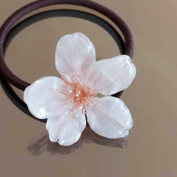 ワケありな逸品】Everpink Sakura. 本物の桜のヘアゴム／髪飾り