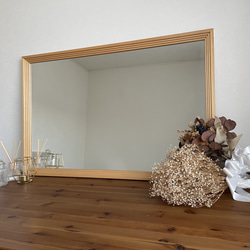 日本製】壁掛けミラー 立て掛けミラー 鏡 カットデザイン ドレッサー