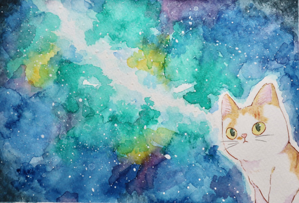 ※休止中【受注販売】うちの子宇宙猫 7枚目の画像