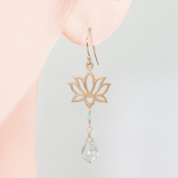 Lotus earring / 2colors 5枚目の画像