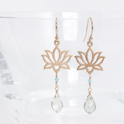 Lotus earring / 2colors 3枚目の画像