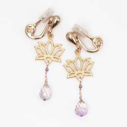 Lotus earring / 2colors 4枚目の画像