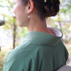 【＊＊七五三・フォーマル髪飾り＊＊】-vintage drop pearl / ヘアコーム（pink)- 5枚目の画像
