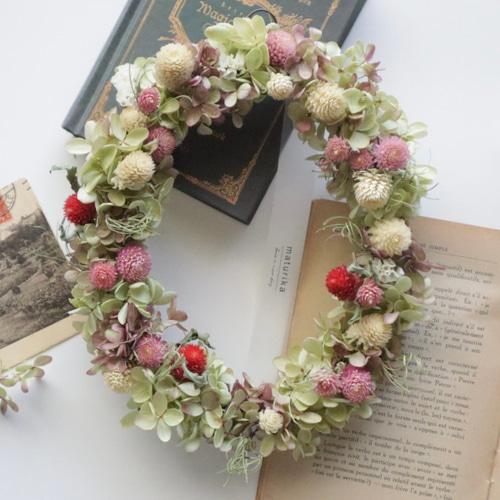 2.秋色水無月オーバルリース