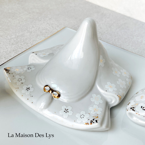 自分だけのお雛様】1点限り すぐに飾れるお洒落な陶器のお雛様セット