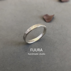 silver ring 3mm マット /シルバー/リング/指輪/槌目/マット/シンプル 1枚目の画像