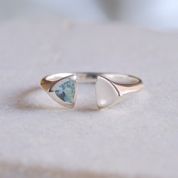 マシューキャンベルシルバーリング　アクアマリン マシューキャンベルシルバーリングアクアマリン