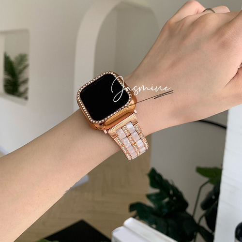 ug アップルウォッチバンド ステンレスベルト キラキラ Apple Watch