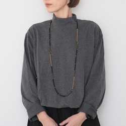 double necklace black 3枚目の画像