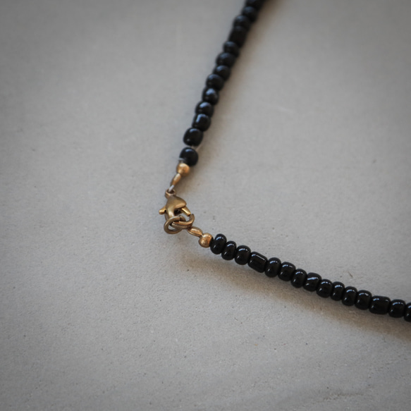 double necklace black 6枚目の画像
