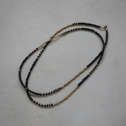 double necklace black 5枚目の画像