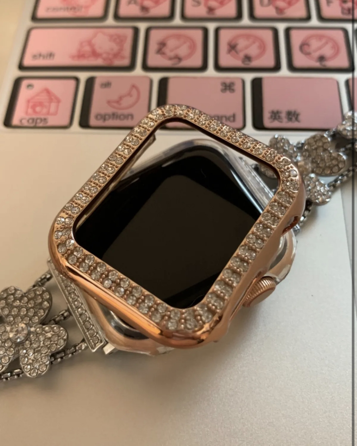 Apple Watch キラキラカバー &大理石柄　ベルト　バンド　セット　全サイズあり