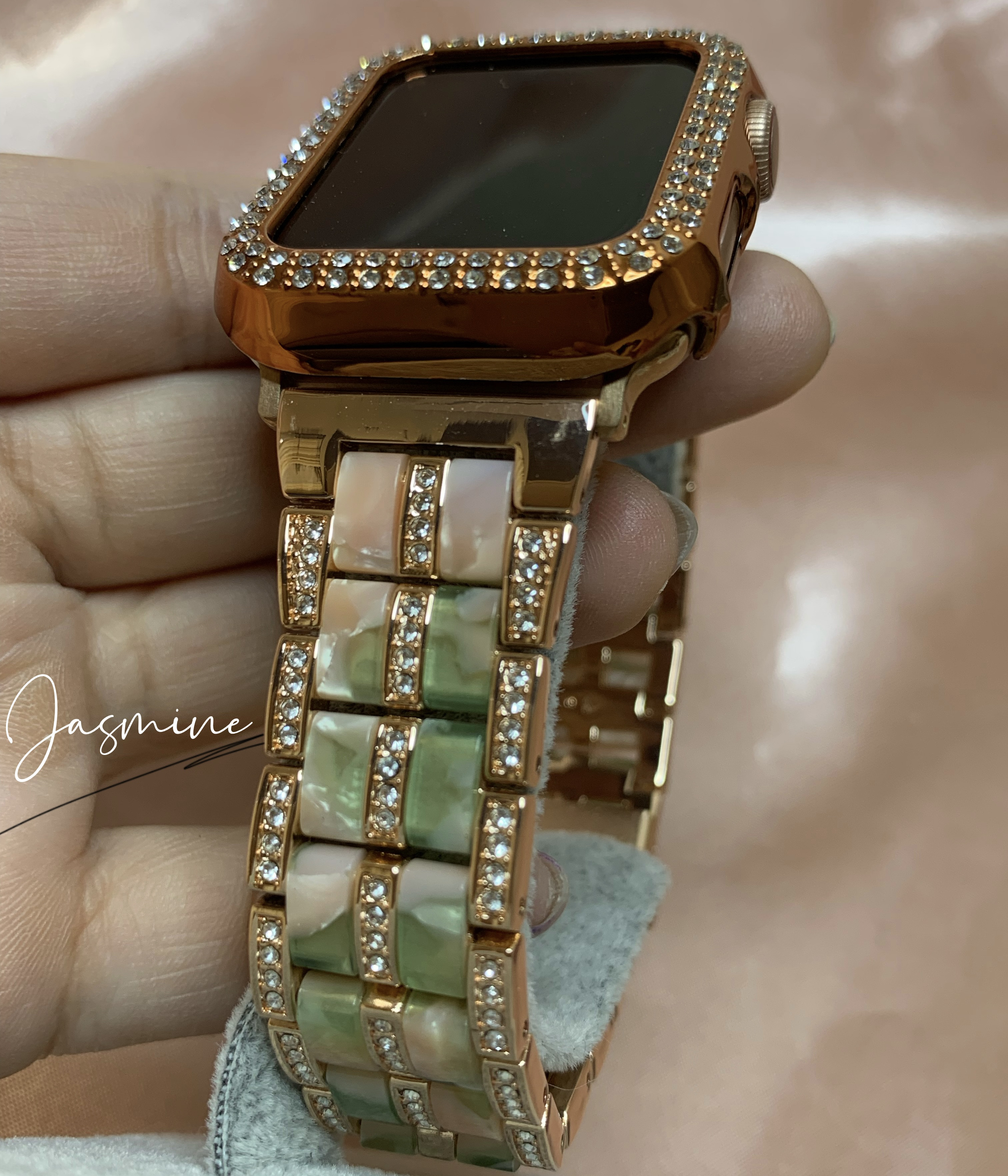 Apple Watch キラキラカバー &大理石柄　ベルト　バンド　セット　全サイズあり