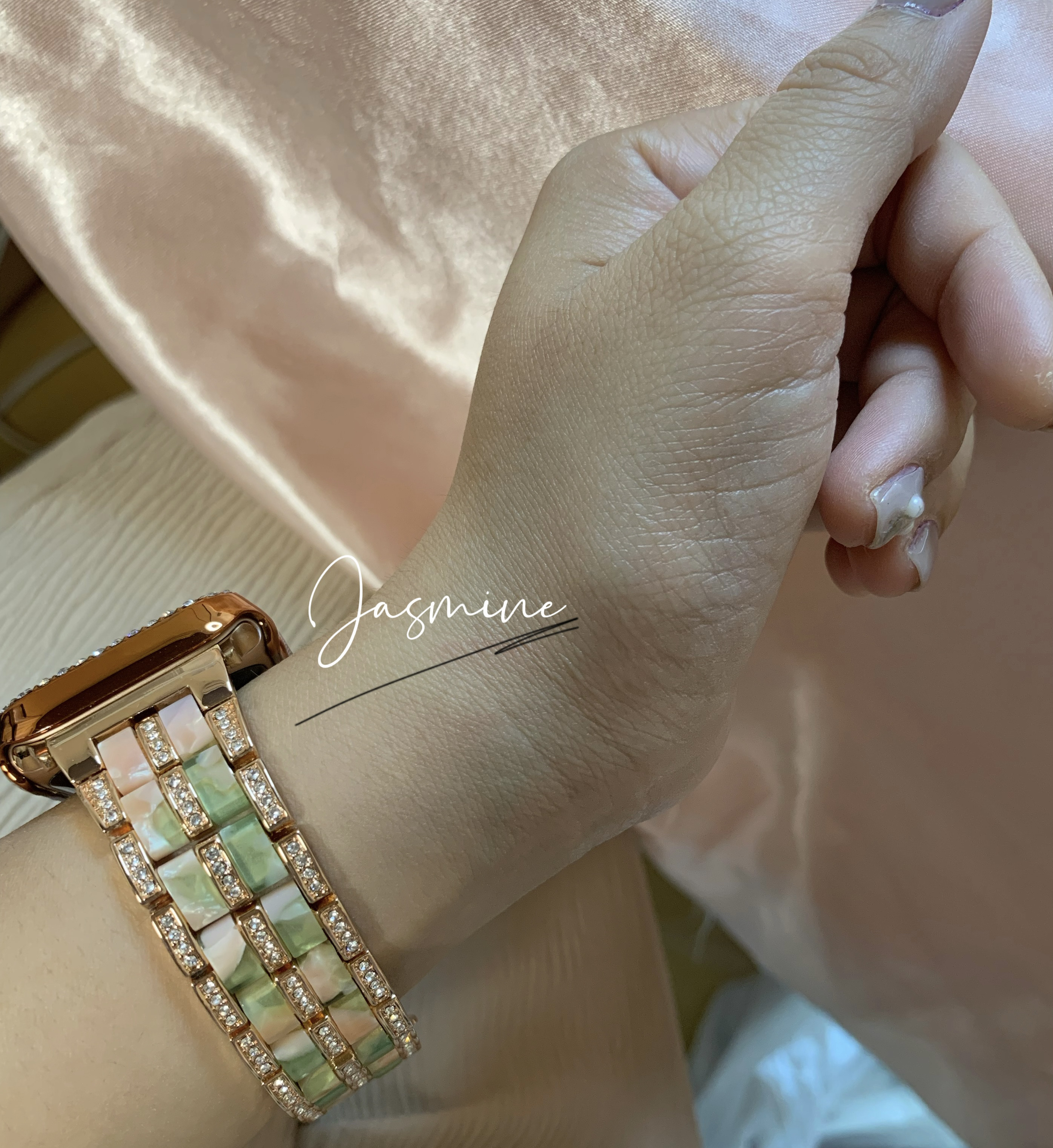 Apple Watch キラキラカバー &大理石柄　ベルト　バンド　セット　全サイズあり