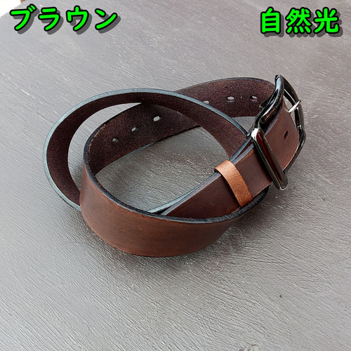 栃木レザーベルト 男女兼用 本革 ヌメ革 その他アクセサリー 松