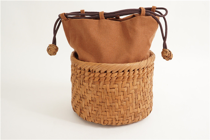 山葡萄 御幸篭 巾籠 野点篭 浴衣 巾着 かごバッグ 伝統工芸品