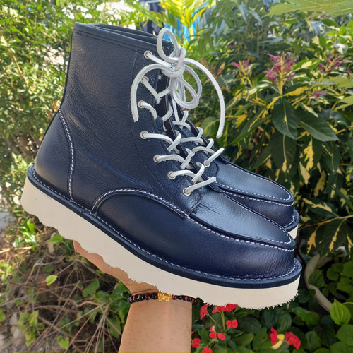 レア visvim Patrician mid ブーツ ネイビー 初期　値引可能 レア visvim Patrician mid ブーツ ネイビー 初期 値引可能